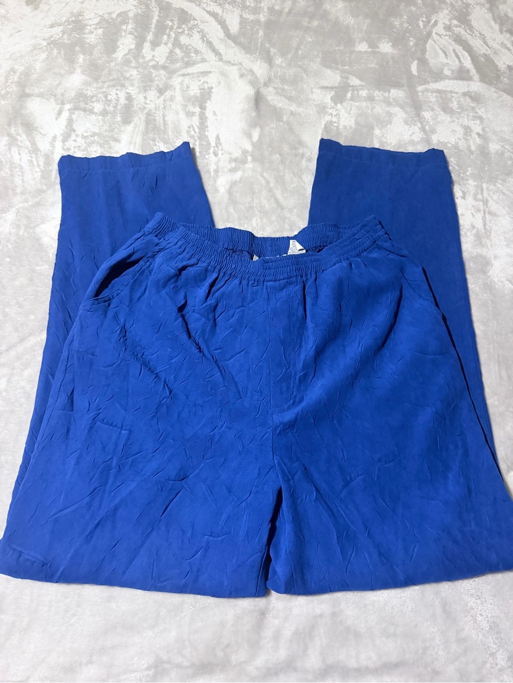 erin london Bright Blue Women's Relaxed Pants - Picture 2 of 12